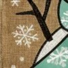 Burlap Snowy Snowman Double Applique House Flag -Flag Sales 2024 burlap snowy snowman double applique house flag detail 2