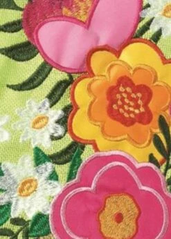 Burlap Spring Flower Basket Double Applique Garden Flag -Flag Sales 2024 burlap spring flower basket double applique garden flag detail 2