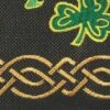 Burlap St. Patrick’s Double Applique House Flag -Flag Sales 2024 burlap st patricks double applique house flag detail 1