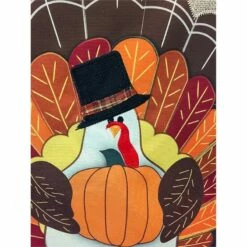 Burlap Thankful And Blessed Decorative House Flag -Flag Sales 2024 burlap thankful and blessed decorative house flag detail 4