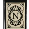 Cambridge Letter N Applique Monogram Garden Flag