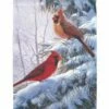 Cardinal Couple In The Snow House Flag -Flag Sales 2024 cardinal couple in the snow house flag