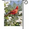 Cardinal In Blossoms Garden Flag -Flag Sales 2024 cardinal in blossoms garden flag