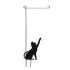 Cat Silhouette Garden Flagpole -Flag Sales 2024 cat silhouette garden flagpole