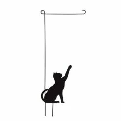 Front Page 15 Cat Silhouette Garden Flagpole