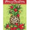 Cheetah Pineapple Christmas House Flag -Flag Sales 2024 cheetah pineapple christmas house flag