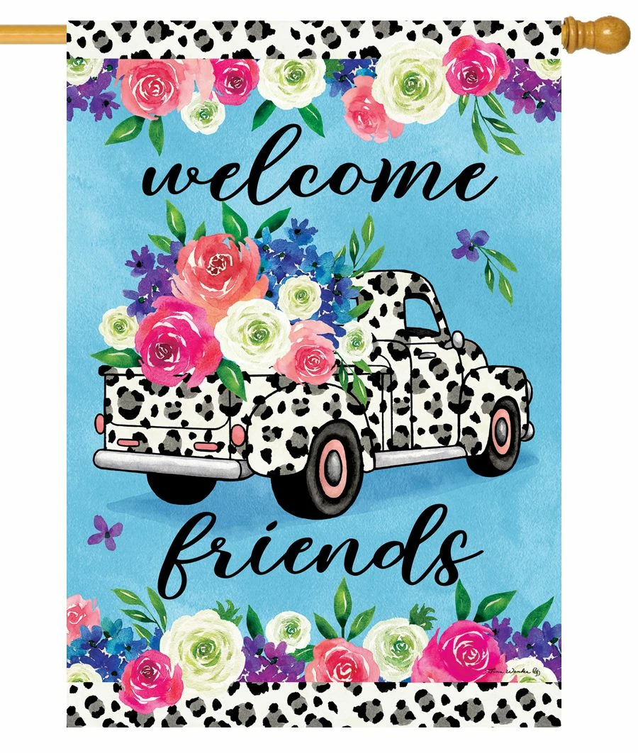 Cheetah Truck House Flag 3 Cheetah Truck House Flag