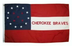 Cherokee Braves Flag 3×5 Sewn Cotton -Flag Sales 2024 cherokee braves flag 3x5 sewn cotton