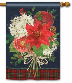 Christmas Bouquet House Flag