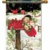 Christmas Mailbox House Flag -Flag Sales 2024 christmas mailbox house flag