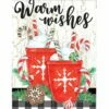 Christmas Warm Wishes House Flag -Flag Sales 2024 christmas warm wishes house flag