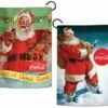 Coca-Cola Classic Santa 2 Sided Garden Flag -Flag Sales 2024 coca cola santa claus 2 sided garden flag