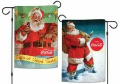 Coca-Cola Classic Santa 2 Sided Garden Flag
