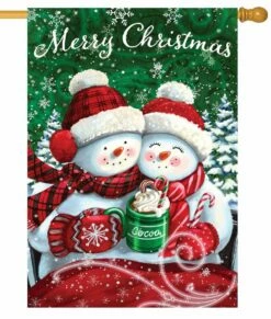 Cocoa Couple House Flag