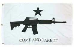 Come And Take It M4 Rifle Flag 3×5 2-Ply Polyester