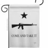 Come And Take It M4 Rifle Sublimated Garden Flag