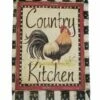 Country Kitchen Rooster Sublimated House Flag
