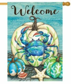 Crabby Pumpkin House Flag