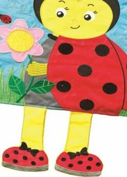 Crazy Legs Welcome Ladybug Double Applique Garden Flag -Flag Sales 2024 crazy legs welcome ladybug double applique garden flag detail 2