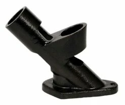 Dual Position 1 Inch Cast Iron Bracket Black