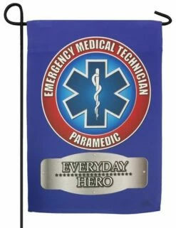 EMS Paramedic Sublimated Garden Flag