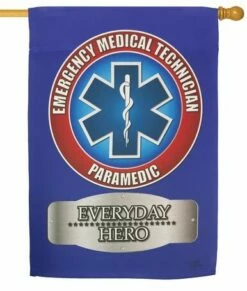 EMS Paramedic Sublimated House Flag