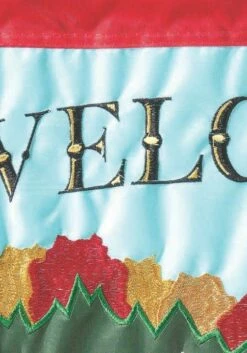 Fall Pickup Truck Double Applique House Flag -Flag Sales 2024 fall pickup truck double applique house flag detail 1