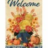 Fall Seasonal Bouquet House Flag