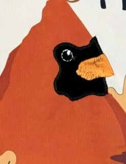 Fall Songbirds Gather Applique House Flag -Flag Sales 2024 fall songbirds gather applique house flag detail 2