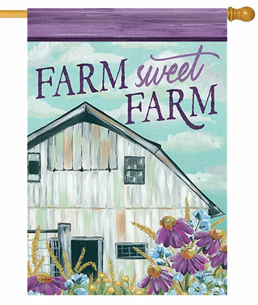 Farm Sweet Farm House Flag 3 Farm Sweet Farm House Flag