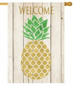 Farmhouse Pineapple House Flag