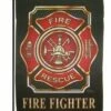 Firefighter Maltese Cross Sublimated Garden Flag