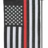 Firefighter Thin Red Line Black And White American Applique Garden Flag -Flag Sales 2024 firefighter thin red line black and white american applique garden flag