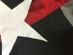 Firefighter Thin Red Line Black And White Texas Sewn Nylon House Flag