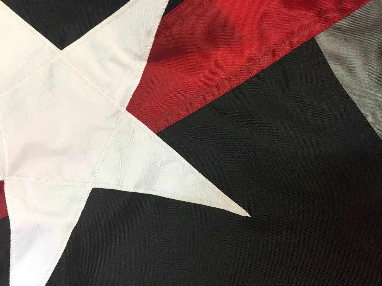 Firefighter Thin Red Line Black And White Texas Sewn Nylon House Flag 3 Firefighter Thin Red Line Black And White Texas Sewn Nylon House Flag