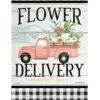 Flower Delivery Truck House Flag