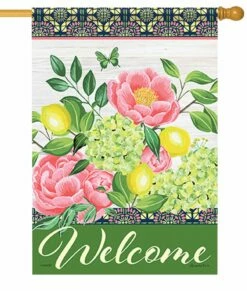 Fresh Floral House Flag