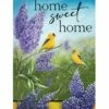 Garden Goldfinch House Flag