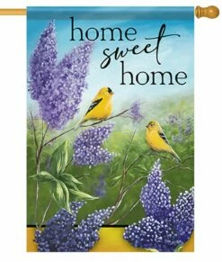 Garden Goldfinch House Flag