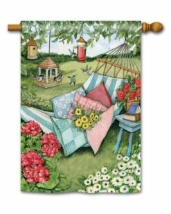 Garden Hammock House Flag