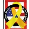 God Bless Our Troops Applique Garden Flag -Flag Sales 2024 god bless our troops applique garden flag