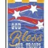 God Bless Troops Double Applique Garden Flag -Flag Sales 2024 god bless troops double applique garden flag