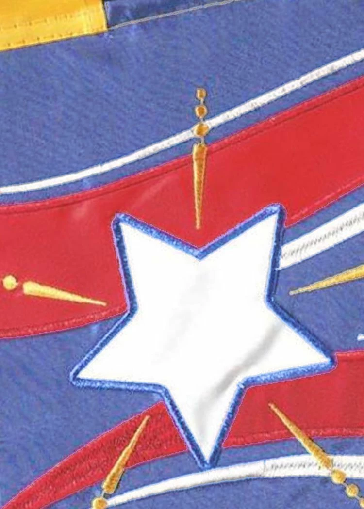 God Bless Troops Double Applique Garden Flag 4 God Bless Troops Double Applique Garden Flag - Image 2