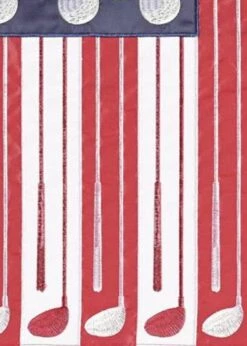 Golf Double Applique Garden Flag