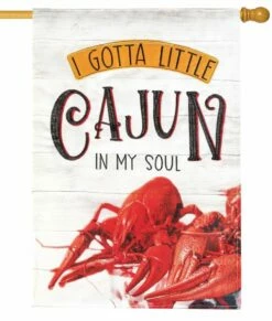 Gotta Little Cajun Double Applique House Flag