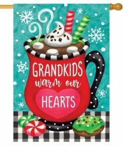 Grandkids Cocoa House Flag