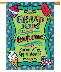 Grandkids Welcome House Flag