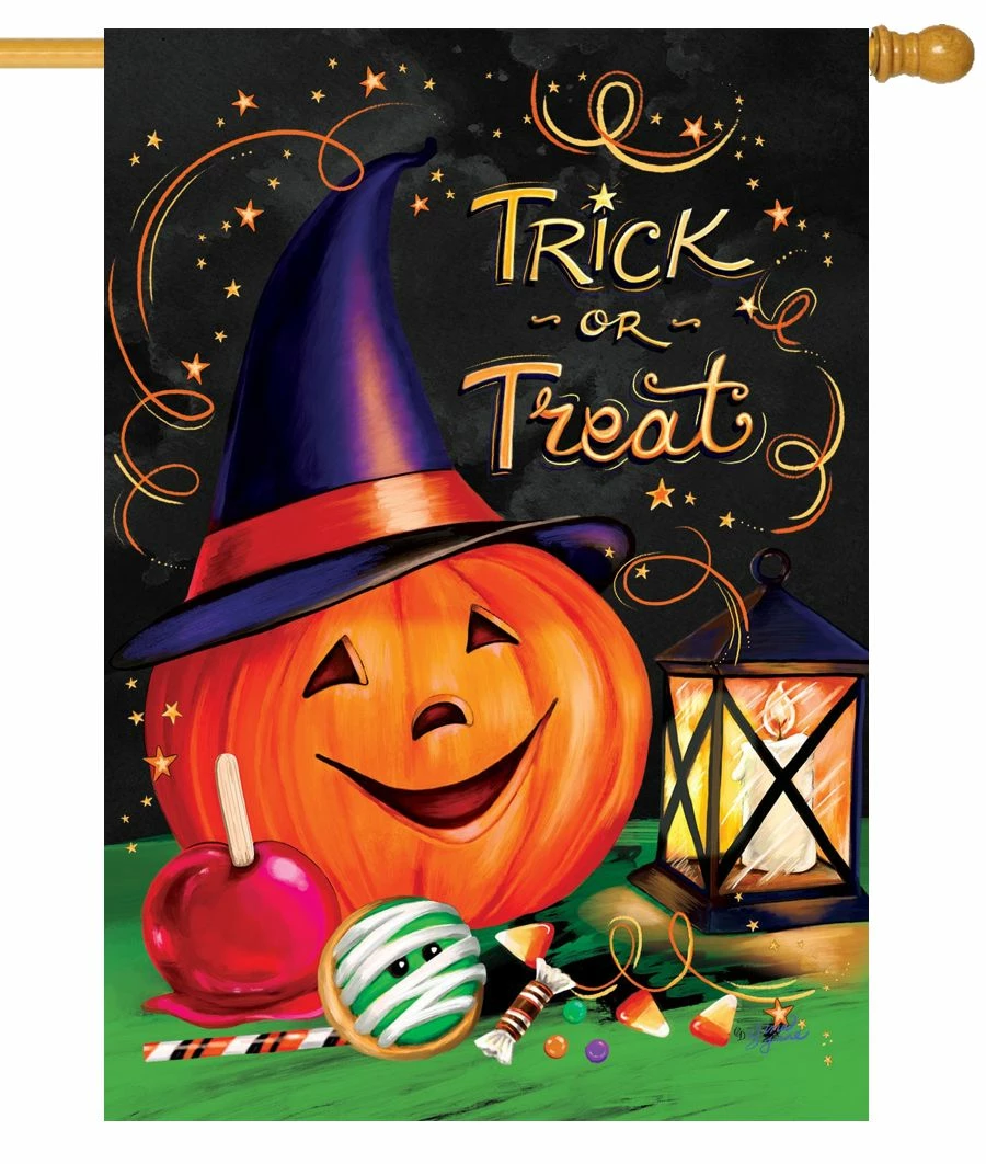 Halloween Lantern House Flag 3 Halloween Lantern House Flag