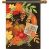 Harvest Grapevine Wreath House Flag -Flag Sales 2024 harvest grapevine wreath house flag