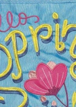 Hello Spring Song Double Applique Garden Flag 9 Hello Spring Song Double Applique Garden Flag -Flag Sales 2024 hello spring song double applique garden flag detail 1